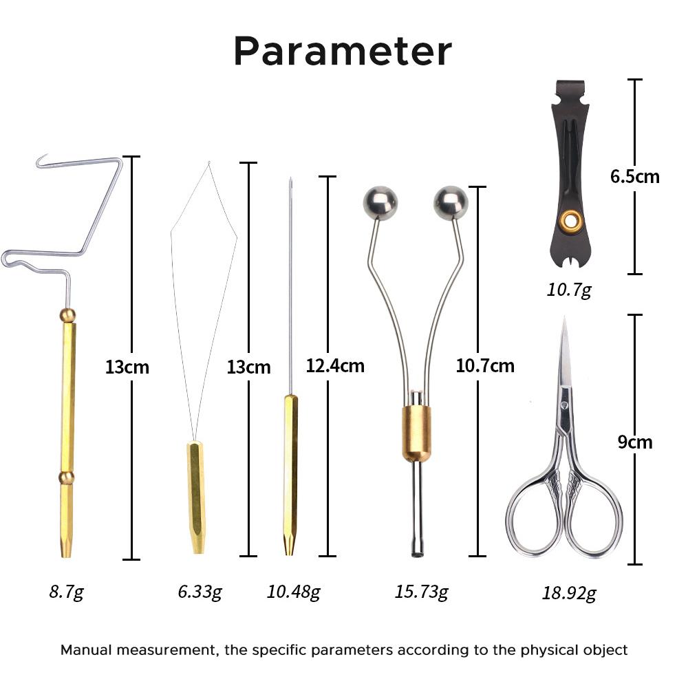 Набор инструментов для вязания мушек с нитковдевателем, иглой, вип-финишером, ножницами, наборы для вязания мушек для нахлыстовой рыбалки