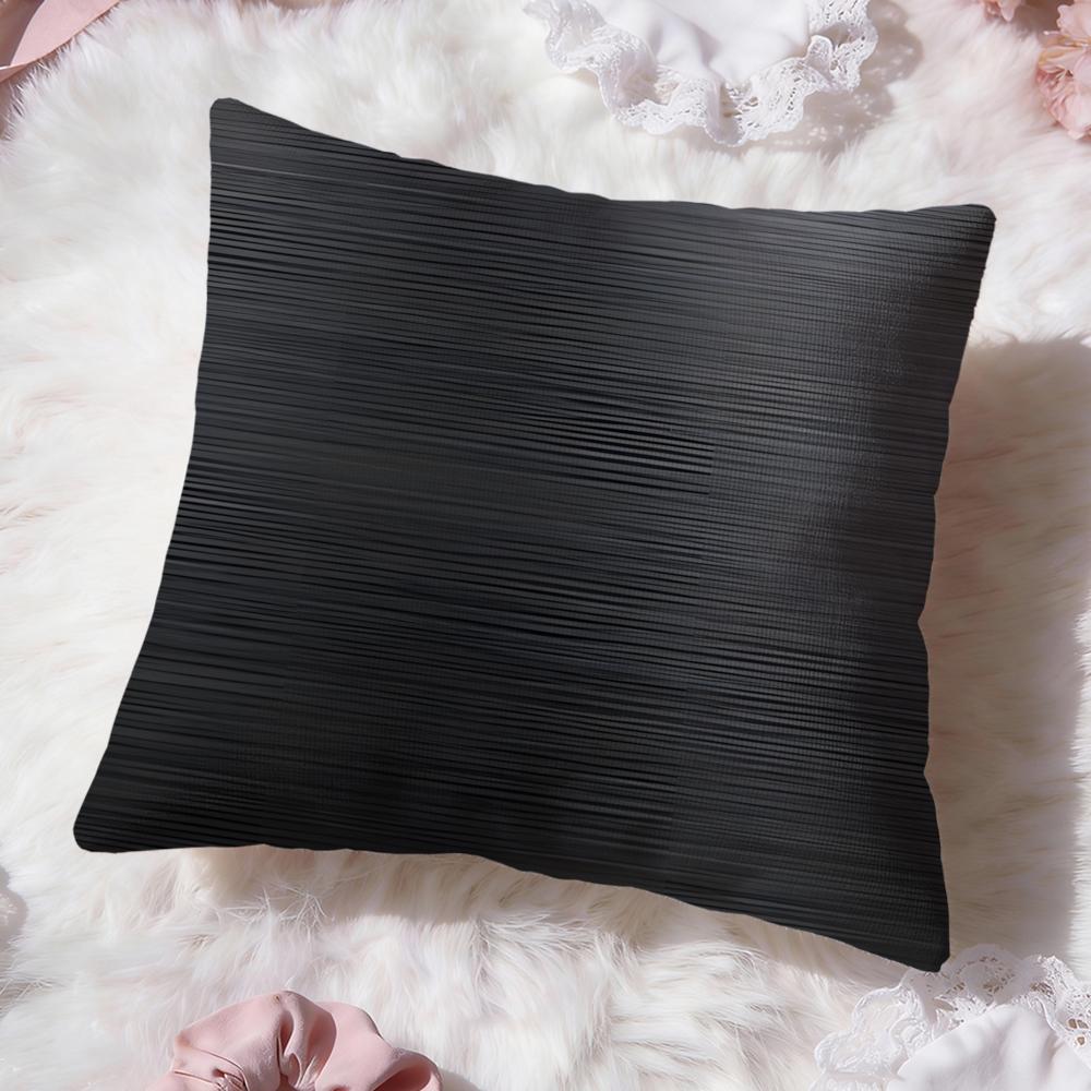 Metal Brushed Texture Cushion Cover Premium Comfort Reversible Pillow Cove Two in One Design for Any Room Car Interior