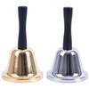Set of 2 NYANDELMO Gold & Silver Handbells for Calling, Raffle Winners, Events, and Festivals (ND-0142-R11-GYSV)