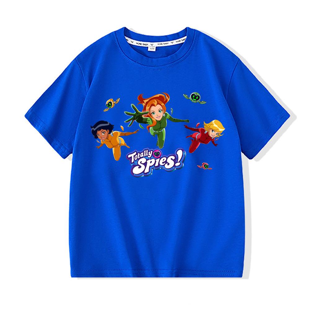 Totally Spies Manga Graphic Printing TEES 2026NEW 100%Cotton Round Neck Cartoon Boys/girls T Shirt Cartoon Print Cute Manga Tee-shirt Anime T-Shirts