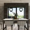 Tres black hanging lamp