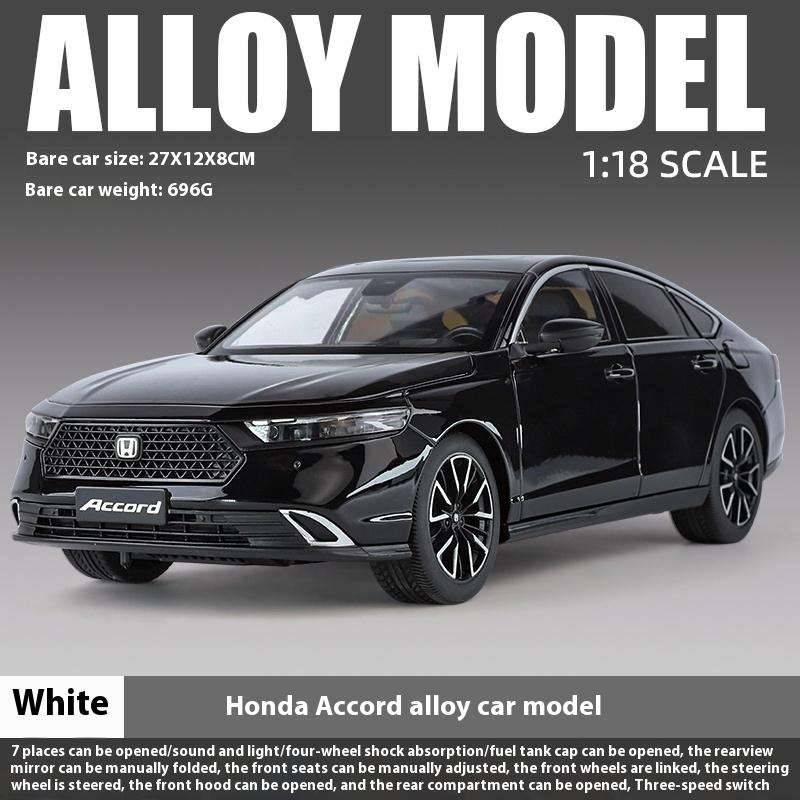 1/18 HONDA ACCORD Одиннадцатого поколения Седан Класса B Модель из сплава Литье под давлением Модель Большого Автомобиля Настольные Украшения Подарок на День Рождения Для Мальчиков
