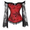 Women Steampunk Leather Zipper Goth Steel Vintage Top Steampunk Bustiers Corsets