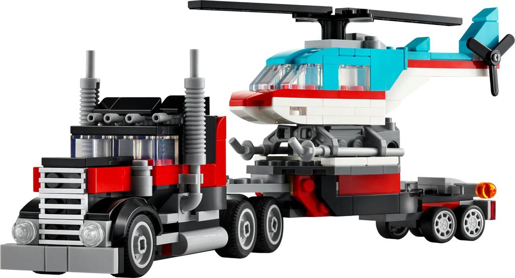 LEGO Creator Expert Truck with Helicopter Toy Toy Present Birthday Block Christmas Boys Girls Children 7 Years Old 8 Years Old 9 Years Old Elementary