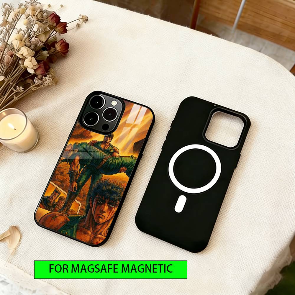 Fist of the North Star Phone Case For iPhone17,16,15,14,13,12,11 Plus,Pro Magnetic with Magsafe Wireless Charging