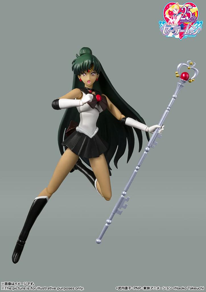 TAMASHII NATIONS Pretty Guardian Sailor Moon R Sailor Pluto Color Approximately 150mm PVC ABS Painted Movable Figure S.H.Figuarts -Animation Edition-