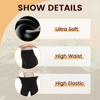 Women's High Waist Casual Pants Solid Color Fleece Thermal Leggings Winter Long Fleece Trousers Plush Running