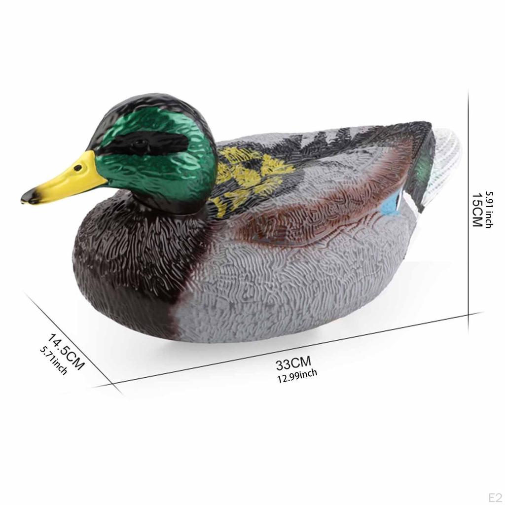 Duck Decoy Garden Decor Realistic Remote Control Boat for Lakes Pond Bathtub
