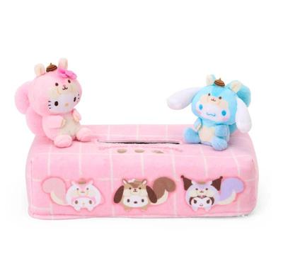 Чехол для салфеток с персонажами Sanrio (Пушистая белка) Новые персонажи Sanrio из Японии