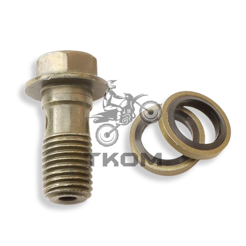 M10x1.25 Screws Bolts for Universal Motorcycle parts ATV Scooter Stainless Brake Banjo Bolt Caliper Master Cylinder