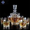 Crystal Glass Wine Red Bottle + Cups Wine Decanter Whiskey Liqour Pourer Home Bar Vodka Beer Bottle Jar Jug JR