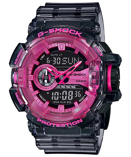 Casio Мужские кварцевые часы GA-400SK-1A4 из смолы, водонепроницаемые 200 м, ударопрочные, цифровые