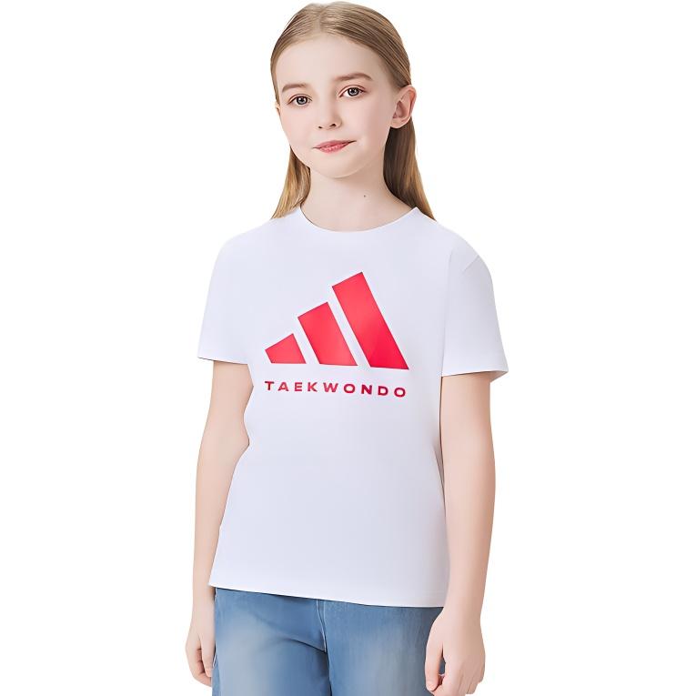 adidas Футболка Белая/Красная Детская Возраст 3 7 Лет adiCLTS24TKT-WR