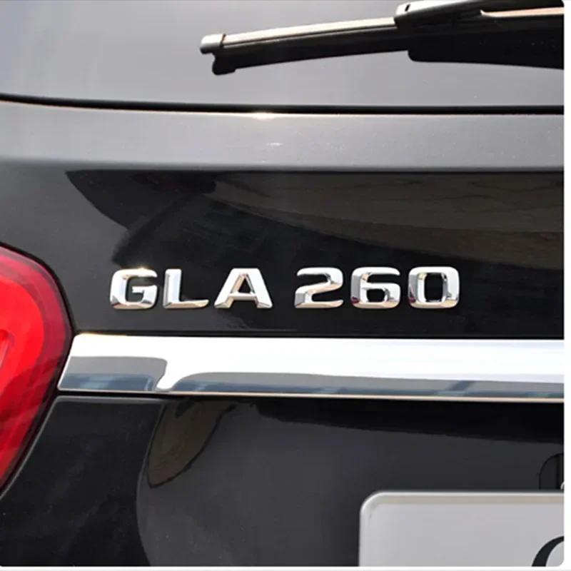 3D Black Letters Fit for Mercedes Benz Car Trunk GLA GLK 200 220 250 280 300 320 350 Logo Emblem Badge Sticker Auto Accessories FF70