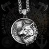YQ Ожерелье с подвеской в виде волка викинга из нержавеющей стали 316L для мужчин, готические ювелирные аксессуары