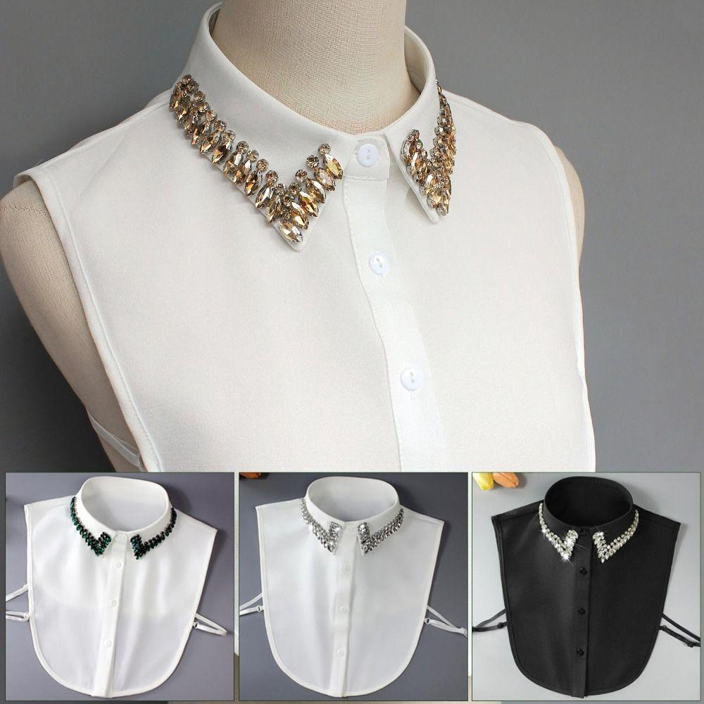 Handmade Beaded Decoration Fake Collar Rhinestone Decoration False Collar Women Fashion