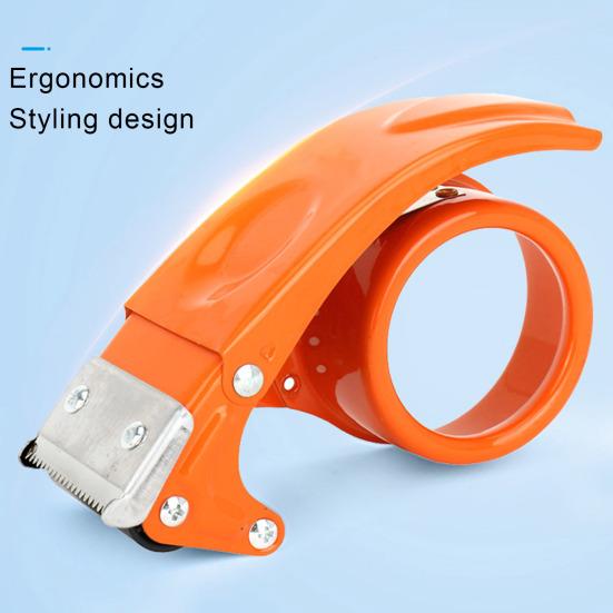 Portable Heavy Duty Metal Tape Dispenser Handheld Tape Cutter Tape Cutting Machine for Office Warehouse Package Packing Shipping