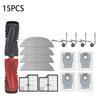 Для Roborock Saros 10 / Roborock S9 MaxV Ultra Запчасти для пылесоса Основная щетка Боковая щетка HEPA-фильтр Ткань для швабры Пылесборник