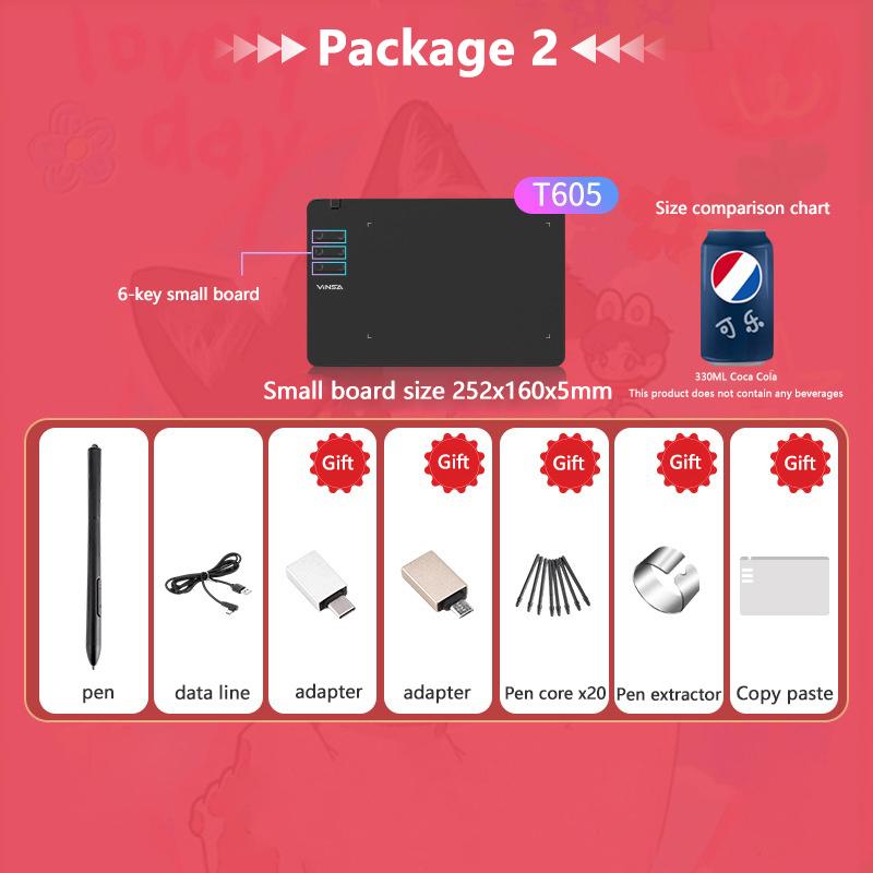 Графический планшет для рисования Цифровой планшет для письма Доска для рисования Для телефона Android Windows Mac Ноутбук для рисования Курс дизайна