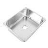 Барная раковина из нержавеющей стали 12,6x10,24x3,94 дюйма Квадратная кухонная раковина Раковина для мытья рук с 40-мм канализацией