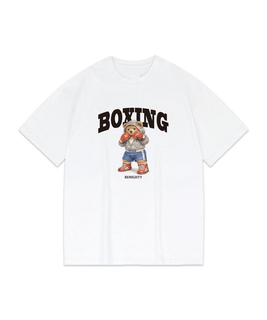 BEMIGHTY Boxing Bear Oversized Short Sleeve T-Shirt