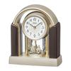 Радиочасы настольные Seiko Clock коричневые металлические 281x250x126 мм BY244G