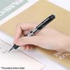 Deli 0.7mm Black Ret retractable Gel Pen, 12-Pack