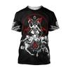 Летняя футболка с 3D принтом Дьявола Сатаны, мужская футболка с коротким рукавом, модный Харадзюку, хип-хоп, повседневная, унисекс, уличная одежда