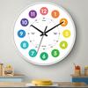 Children's Educational Quartz Analog Needle Display Wall Clock for Kindergarten Learning Customizable Color & Logo