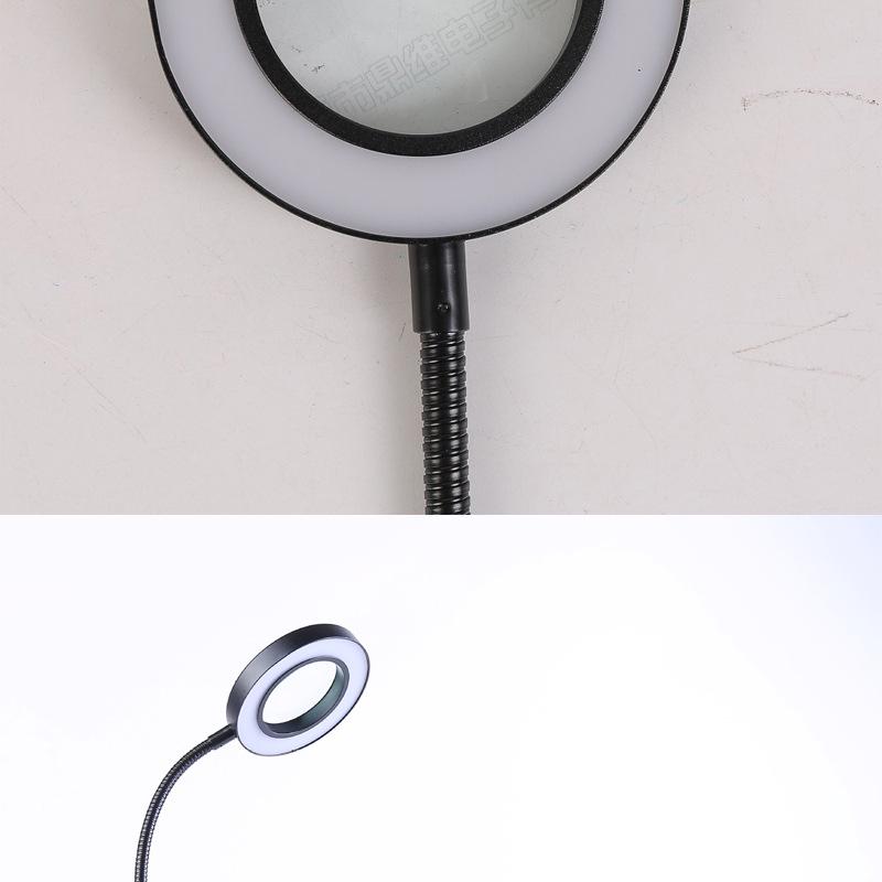 LED Desk Lamp with Eye Protection and Magnifying Glass – Perfect for Study, Beauty, Tattoo, and Selfie Lighting