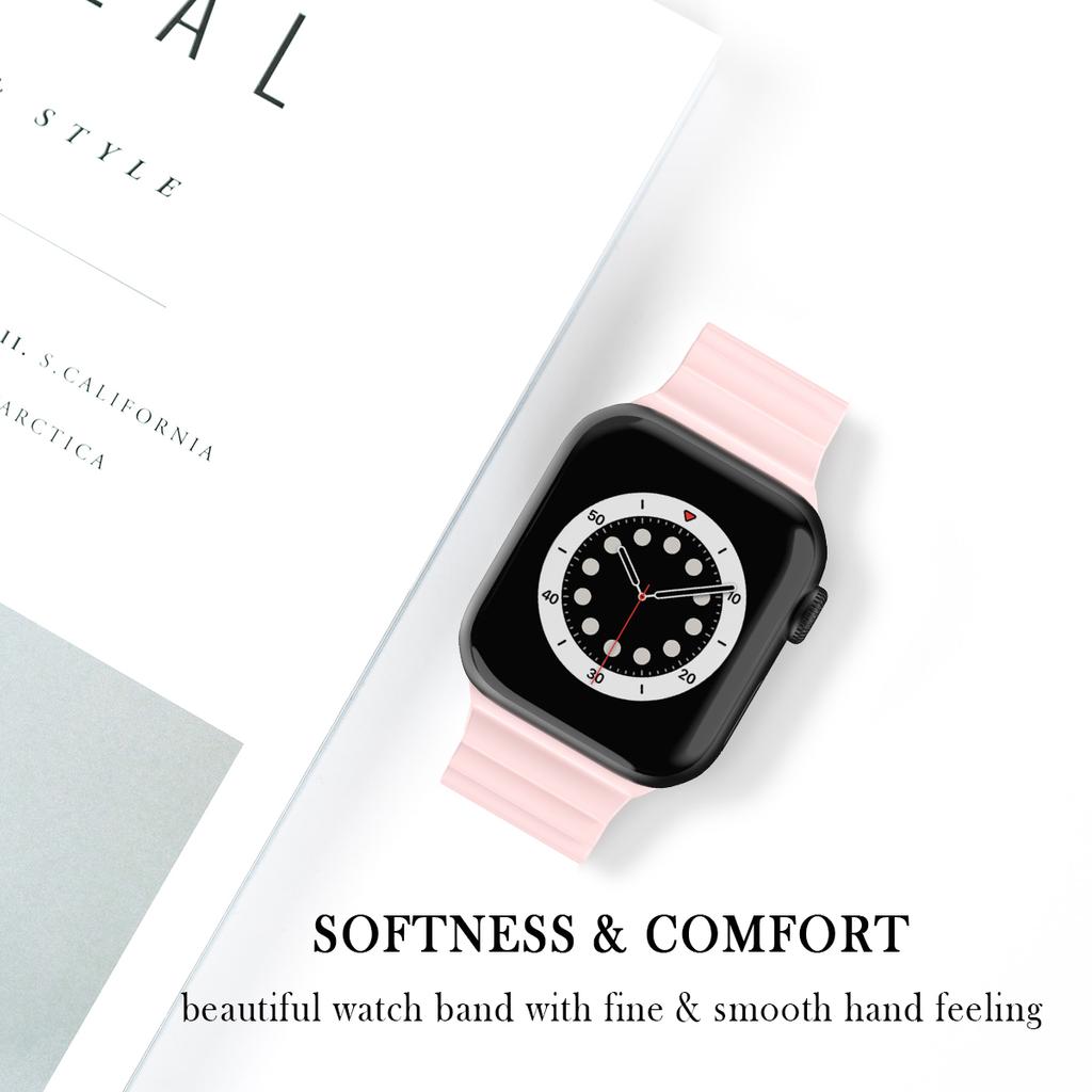 Силиконовый ремешок для Apple Watch, ремешок для часов 44 мм, 45 мм, 42 мм iWatch 40 мм, 38 мм, 41 мм, ремешок для часов Correa, браслет, Apple Watch Serie 7, 3, 5, 6 se