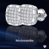 Certified D VVS1 Moissanite Stud Earrings 925 Sterling Silver 0.006ct-0.04ct New