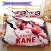 Harry Kane Vibes Bedding Quilt Set Quilt Cover Pillowcase Home Decoration Birthday Gift (1 * duvet cover + 2 * pillowcase, without core)