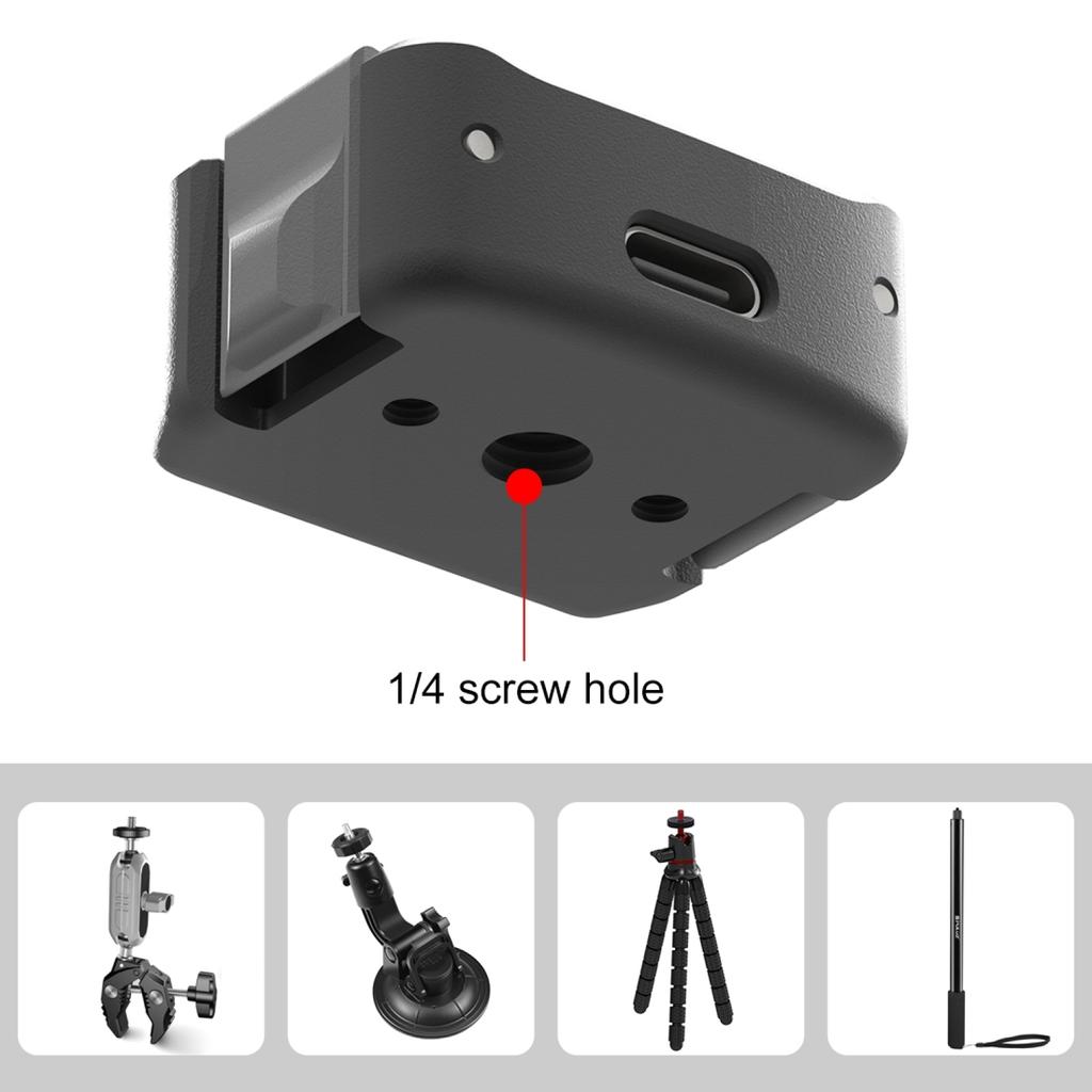 PULUZ PU897B Camera Charging Adapter Base Camera Stand Base Mount Adapter Compatible with DJI OSMO
