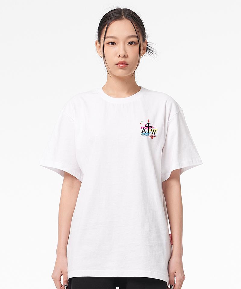 ARTISTWEAR [Atw X Leodav] Peacemaker Oversized Short Sleeve T-Shirt_Wh
