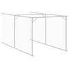 Dog House with Run Anthracite Grey 110 x 1221 x 110 cm Galvanized Steel