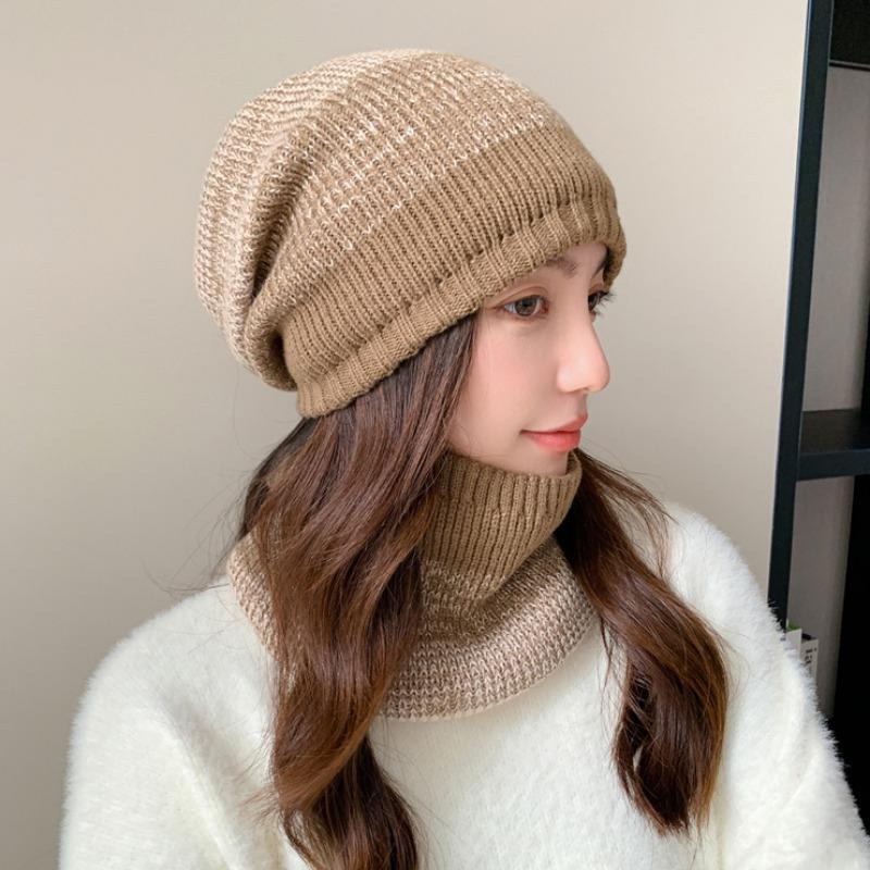 Новые теплые зимние шапки унисекс с плюшевой меховой подкладкой, стильная разноцветная шапка-бини для женщин, модный открытый лыжный теплый костюм с напуском