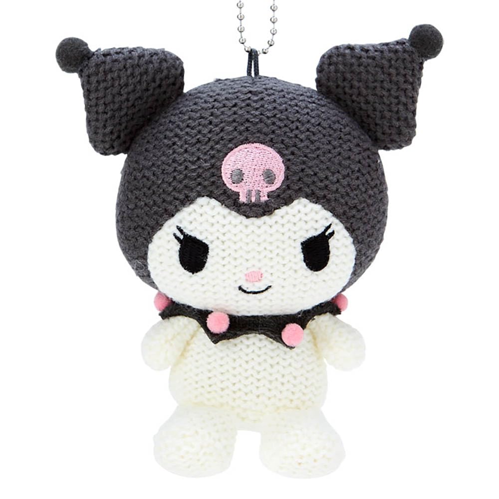 Sanrio Amigurumi Style Knit Mascot Holder Kuromi Width 11 X Depth 6 X Height 14cm 500194 Approx.