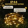 LED Solar String Light Outdoor Garden Fairy Lights ,100 Leds,Waterproof, Lamp for Christmas Party,8 modes,Suitable for garden