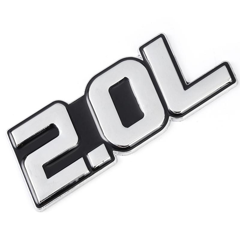 3D Металлическая Наклейка на Автомобиль 2.0L 2.2L 2.3L 2.4L 2.5L 2.8L 3.0L 3.5L Логотип Эмблема Значок Наклейки для BMW Audi Volkswagen Ford Toyota Honda