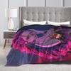 KPop Demon Hunter Blankets  Warm Soft Comfortable Plush Throw Blanket For Girls Boys Living Room Flannel Bedspread Bed Cover