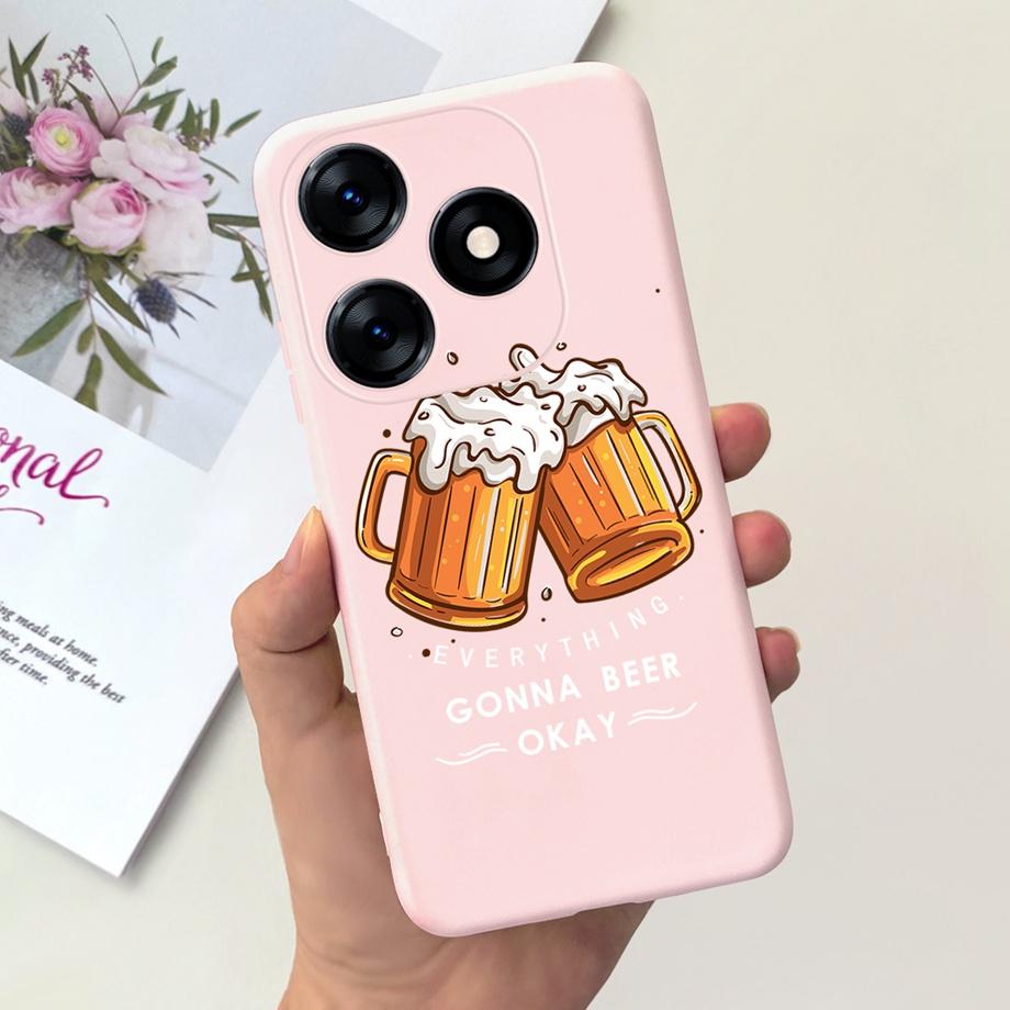 Чехол для Tecno Spark 10C KI5k KI5m Tecno Spark 10 Pro Spark10 Задняя крышка Ударопрочный Жидкий силикон Чехол Астронавт Динозавр