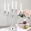 Electroplated European Candlestick Metal Zinc Zinc Alloy Candelabrum Luxurious Candle Holder  Banquet