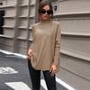 Autumn Women's Bat Sleeve Solid Color Turtleneck Sweater for Women