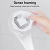 Electric Bath Brush with 5 Brush Heads Waterproof Rechargeable Long Handle Design 3-Speed Rotation Shower Massage Brush