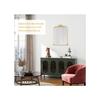 Miroir mural - MUVOE - Baroque - Cadre en métal doré - 60 x 87 cm - Amovible floral