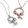 New 925 Sterling Silver & Rose Gold Color O Pendant Fit Original  Necklace DIY Charms Beads Jewelry Gift Hot