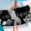 Полотенце для пляжа Singer L-Lana D-Del R-Rey Цветные полотенца для ванной для девочки Микрофибра Быстросохнущее Без песка Пляжная йога