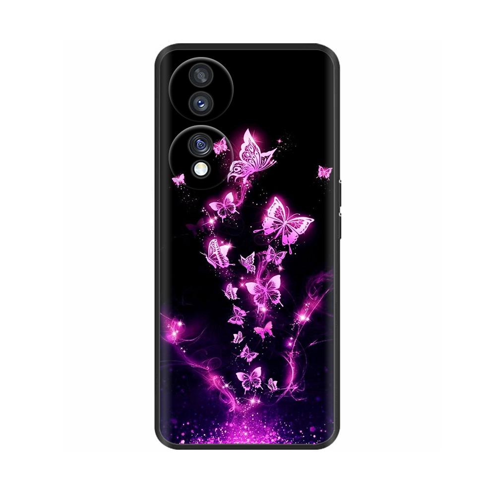 Чехол для Honor 70 5G Силиконовая задняя крышка телефона Для Honor 70 Pro Чехлы для телефона Милый Цветок Coque Funda для Huawei Honor 70 Pro Plus