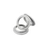 White Light Socket Shade Ring, Aluminum Lamp Retainer Rings Replacement for Glass Light Fixture Porcelain Lamp Holder, Threaded Diameter 39mm
